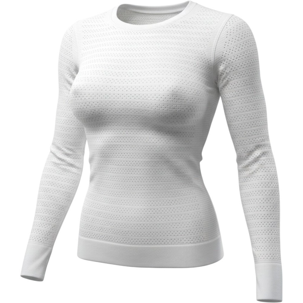 Lululemon Swiftly Tech Long Sleeve Shirt White Mesh Activewear Crew Neck Top